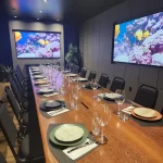 Espaço Convivium do Restaurante Alice Monte Líbano, local de reuniões, almoço e jantar, harmonização, local exclusivo, para corporativo, comemorações sociais e confrarias.