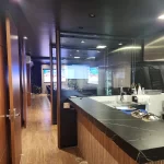 Espaço Convivium do Restaurante Alice Monte Líbano, local de eventos sociais e corporativos, gastronomia árabe e internacional, espaço multiuso. Cozinha 4.0