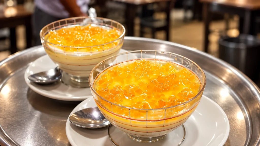 Sobremesa tradiconal em restaurante árabe, o malabie um clássico do restaurante Alice Monte Líbano